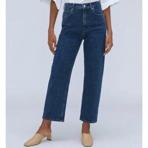 Everlane The Way High Rise Vintage Indigo Jeans Straight Leg Jeans Womens Denim